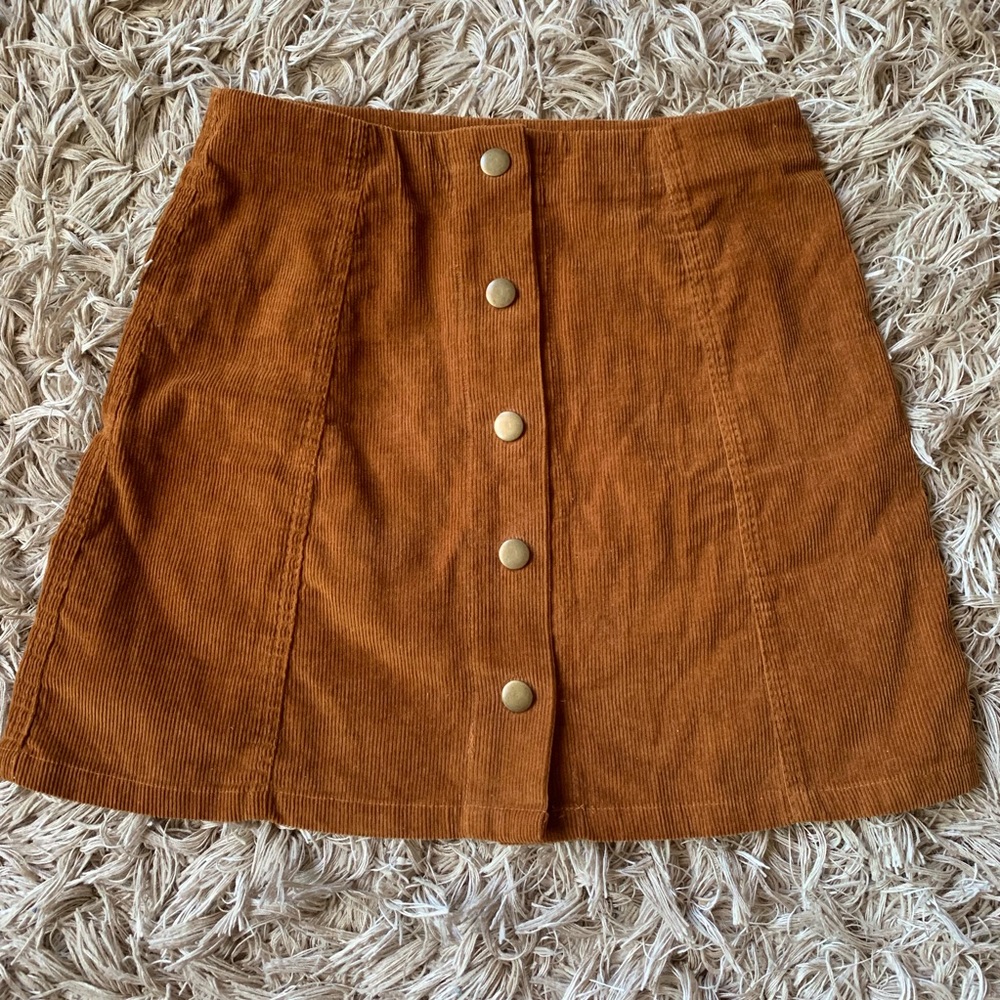 Topshop corduroy miniskirt